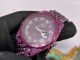 Swiss Clone Rolex Datejust Pink-Purple Diamond Iced Out Black Case Jubilee Watch (2)_th.jpg